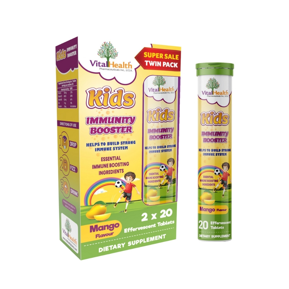 Vital Health Kids Immunity Booster Mango Flavour Twin Pack 